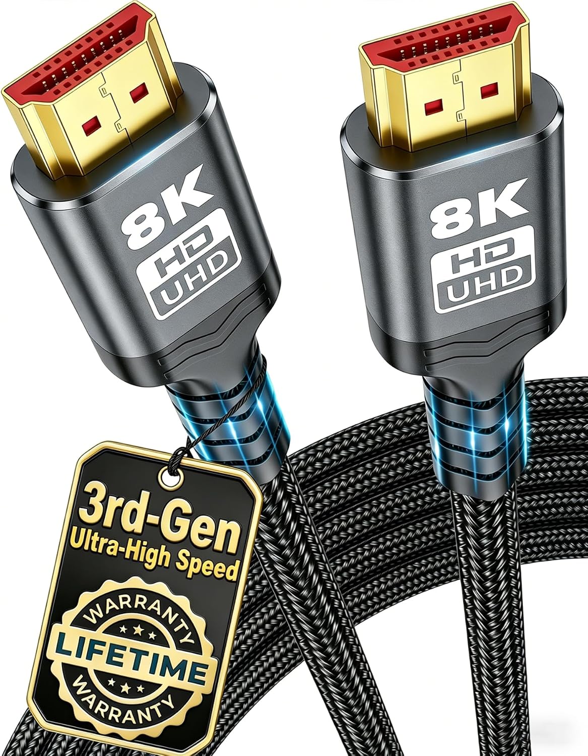 10K 8K HDMI 2.1 Cable, 10FT