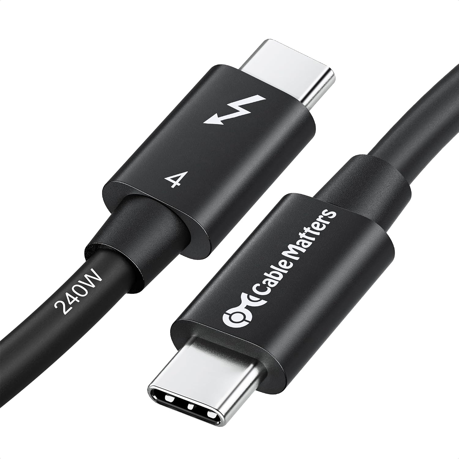 Cable Matters Intel-Certified Thunderbolt 4 Cable, 3.3 ft