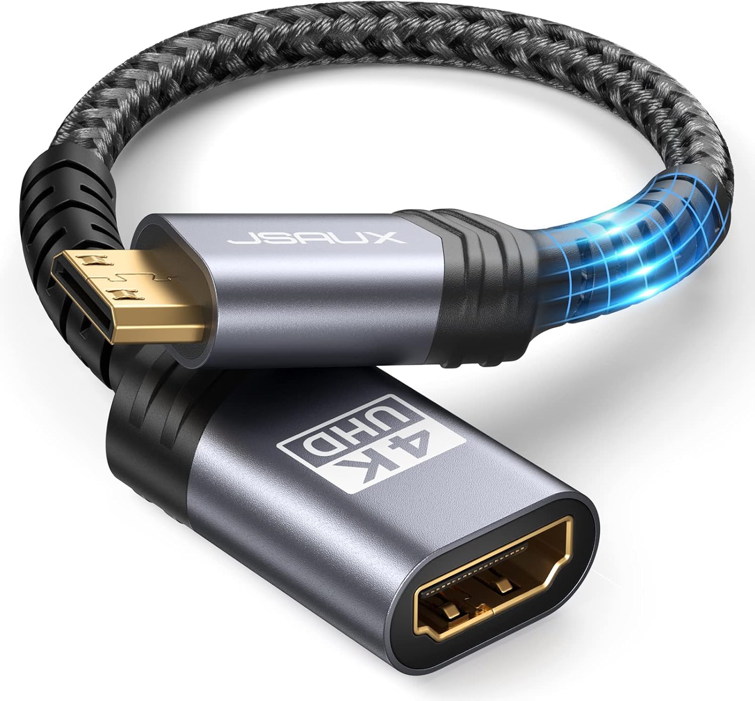JSAUX Mini HDMI to HDMI Adapter Cable