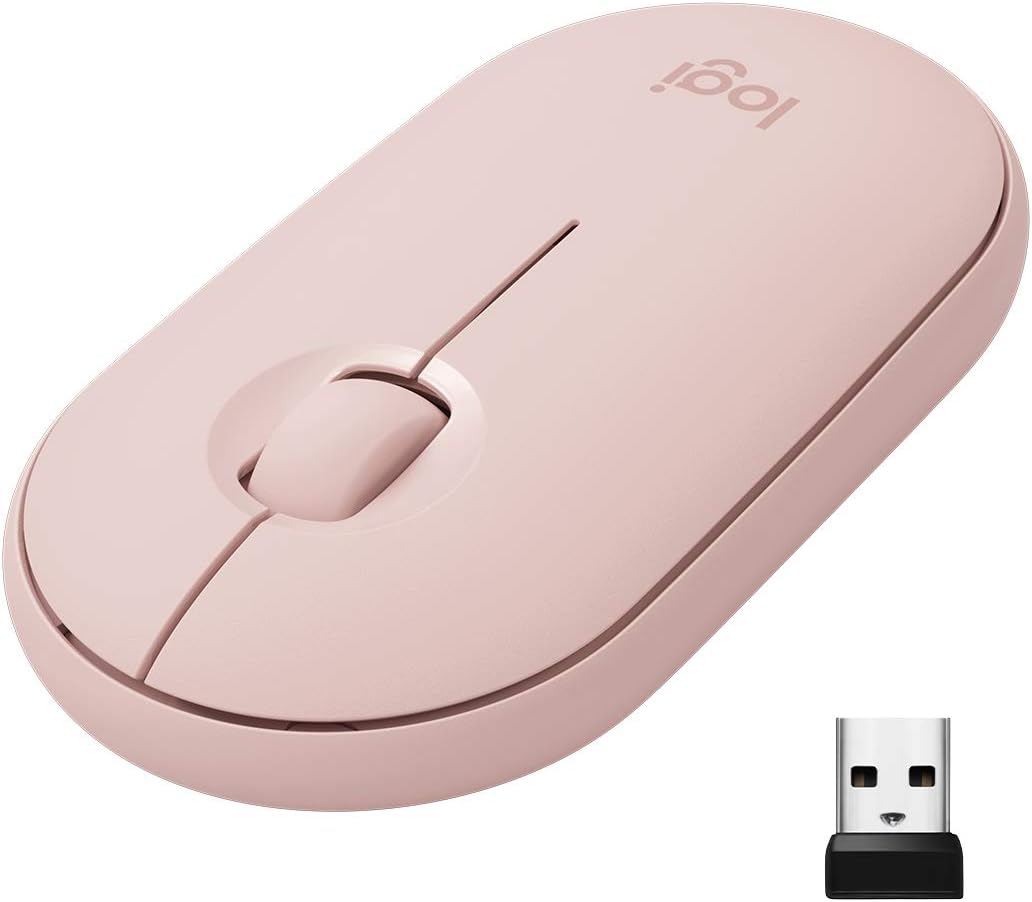 Logitech Pebble Wireless Mouse - Pink Rose