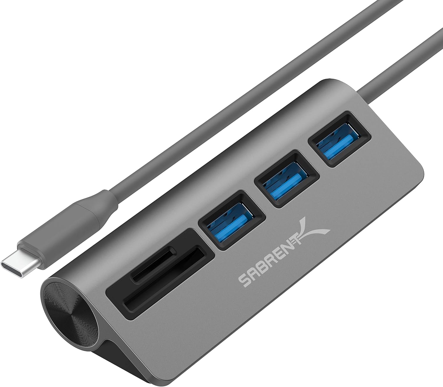SABRENT USB-C 5-in-1 Hub with SD/TF Card Reader